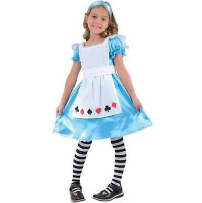 £8.99 • Buy Cute Alice Fancy Dress Costume Girls Wonderland Outfit For Dressing Up New