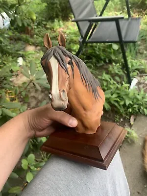 Vintage Kaiser W.Germany Porcelain Horse Head Bust 1960s Hand Painted! • $40
