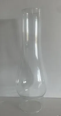 Vintage 10  Clear Glass Chimney Oil Lamp Replacement Shade • $21.99