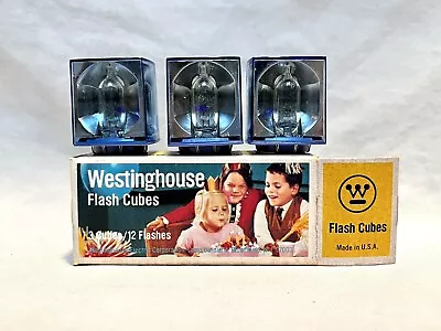 Vintage Westinghouse Flash Cubes 3-Pack 12 Flashes Total New Unused • $12