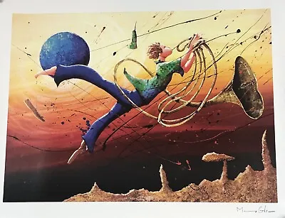 Marcus Glenn Floatin With The Mojo Plate Signed Music Serigraph Art Print 2009 • $90