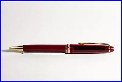 1980s Red Transparent & Burgundy Red 164 Ballpoint Pen DEMONSTRATOR Meisterstück • $1449