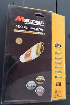 Monster Cable M Series M1000HD Ultimate High Speed HDMI Cable 8 Ft • $26.54