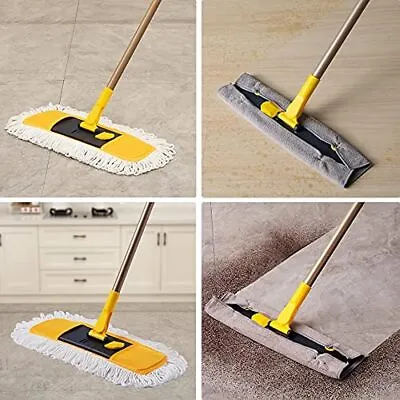 Yocada Wet Dry Extendable Microfibre Floor Mop Cleaner Sweeper Laminate Tile  • £14.69