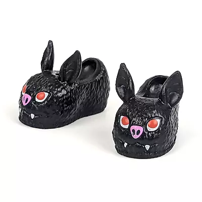 Monster High Draculaura  G3 Creepover Party - Pair Black Bat Shoes Slippers Only • $11.99