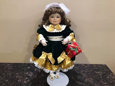 Vintage Marie Osmond Bryanna Christmas Hand Numbered Porcelain Doll • $9.75