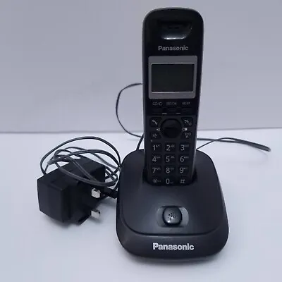 Panasonic Home Phone Black Handheld (Wireless) S/N: 1LAQB111426 Batteries • £15.30