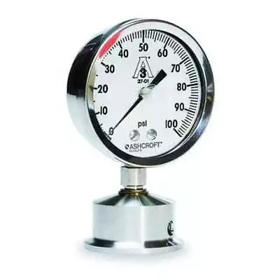 Ashcroft 35-1032S-20L-100 Pressure Gauge 0 To 100 Psi 2 In Triclamp • $365.99