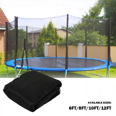 6FT 10FT Round Trampoline Safety Net Enclosure Spring Pad Cover • $56.39