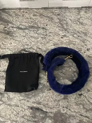 Dolce And Gabbana Plum Faux Fur Strap  • $225