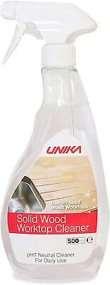 £10.95 • Buy Unika PH7 Neutral Solid Wood Worktop Cleaner For Oiled Worktops - 500ml Spray