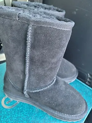 Emu Ugg Boots Kids 10 Black • $35