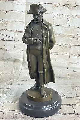 Vintage Large Cast Bronze Bust Sculpture Napoleon Bonaparte Signed Figurine Deco • £168.33