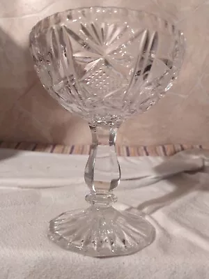  Pineapple American Brilliant Period Cut Glass Bowl With Stem Dish 1876-1920s • $39.99