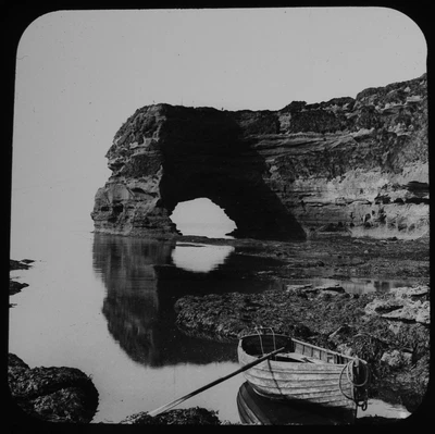 £15 • Buy LADRAM BAY SIDMOUTH DEVON C1890 VICTORIAN PHOTO Magic Lantern Slide
