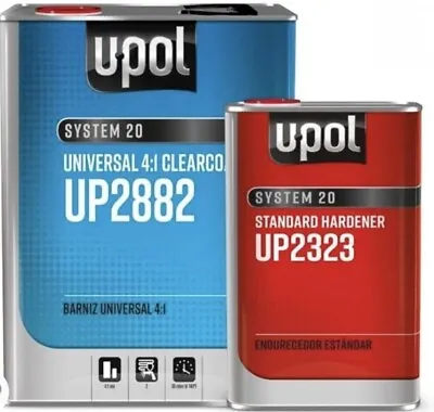 U-POL Universal Urethane Clear Coat Gallon Kit UP2882 Standard Hardener Up2323 • $140