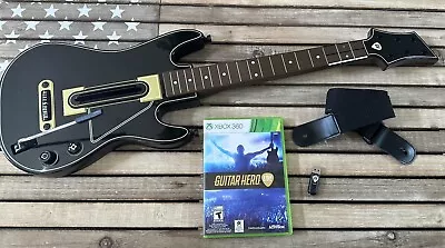 Guitar Hero Live Xbox 360 Guitar & Dongle Complete With Game & Strap Bundled Set • $75