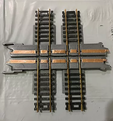 US1 Trucking Single Lane Road Double Rail HO Train Track Railroad Crossing • $59.95