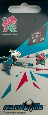 London 2012 Paralympic Mandeville Sliding Pin Badge Brand New! • £4.90