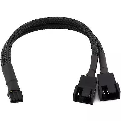 CRJ Micro 4-Pin PWM GPU Dual Fan Splitter Adapter Cable For Graphics Cards • $11.84