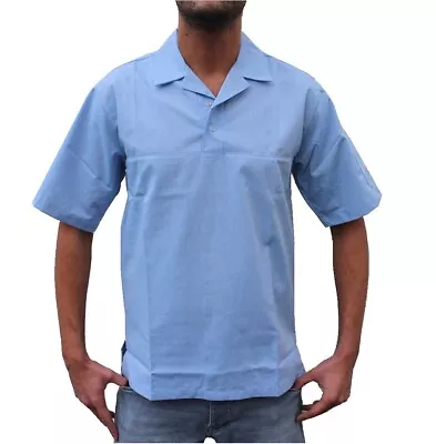 £8.99 • Buy Mens Medical Tunic Shirt Scrub Top Salon Barber Hairdresser Healthcare Nurse