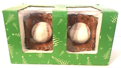 Baseball Glove With Ball Bookends In Original Box Cracking • $10