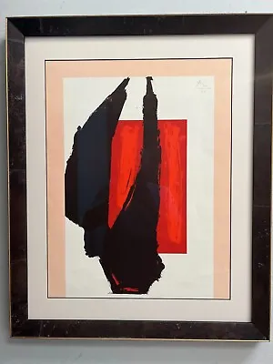 Stunning Robert Motherwell Signed Color Lithograph Framed • $1999