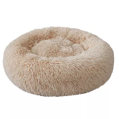 Donut Plush Pet Dog Cat Bed Fluffy Soft Warm Calming Bed Sleeping Kennel Nest • $14.48