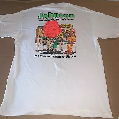 Vintage 1990's Big Johnson Lollipops Graphic T-Shirt Size XL VTG 90s Surf • $42.46