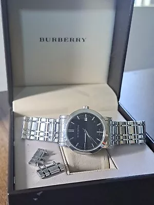 Burberry Swiss Watch Excellent Condition BU1364 Mens 38mm Heritage 1364 + Box • $125