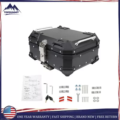 22L Black Motorcycle Luggage Waterproof Tail Box Scooter Trunk Storage Top Case • $89.03