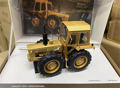 For Universal Hobbies For COUNTY 1174 Tractor Gold Limited Edition 1:32 Model • $210.69