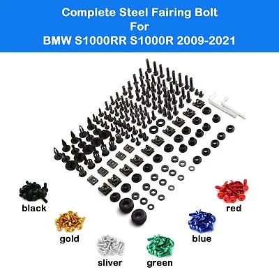 Complete Fairing Bolt Kit Fasteners Screws Fit For BMW S1000RR S1000R 2009-2021 • $22.39