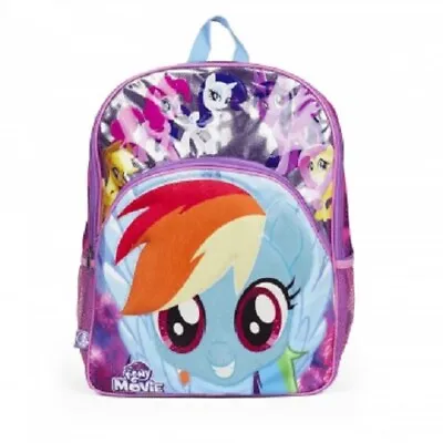 New MY LITTLE PONY Pink Purple Bag School Large Backpack Rainbow Dash 3D Graphic • $15