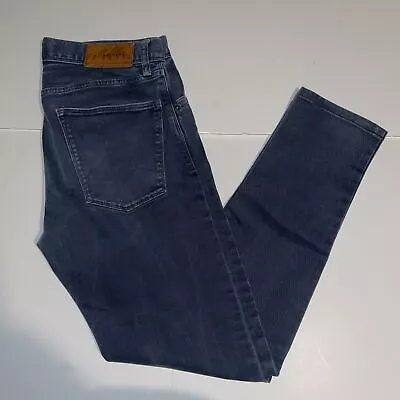 J Lindeberg Blue Grey ‘Damien’ Mid-Rise Skinny Fit Denim Jeans Size W31 L31 • $37.88