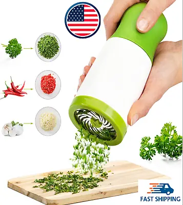 Herb Grinder Spice Vegetable Mill Shredder Chopper Parsley/Cilantro Kitchen Tool • $7.49