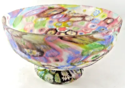 Murano Fratelli Toso Colorful Millefiori Antique Bowl 4.5 W X 3 H: Exquisite! • $137