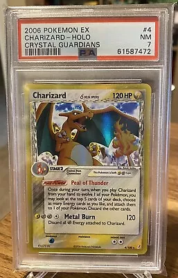 2006 Pokemon Crystal Guardians Charizard Holo Delta Species #4/100 PSA 7 • $46