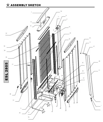 Speakers Quad ESL 2905/2805 Repairing Guildline Shematic Diagramservice Manual • £3.50