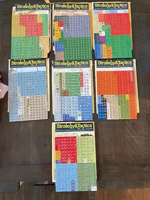 $140 • Buy Strategy And Tactics Magazine/game Lot! Unpunched! 332-338, 7 Issues/games Total
