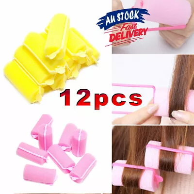 $7.95 • Buy 12x Magic Sponge Foam Cushion Hair Styling Tools AU Rollers Curlers  Twist