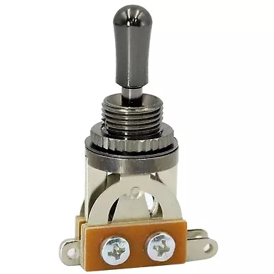 NEW Straight SHORT 3-Way Toggle Switch For Gibson Les Paul Guitar - COSMO BLACK • $15.99