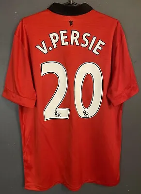 Men's Manchester United 2013/2014 Van Persie Soccer Football Shirt Jersey Size L • $113.99