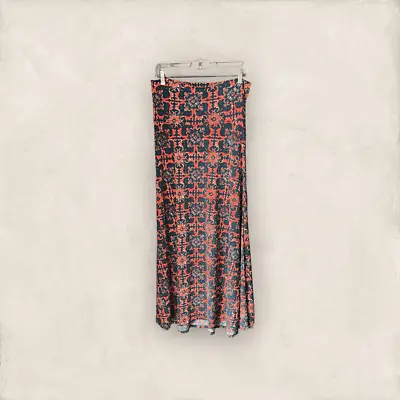 LuLaRoe Women’s Red And Blue Print Maxi Skirt Size Medium • $10.16