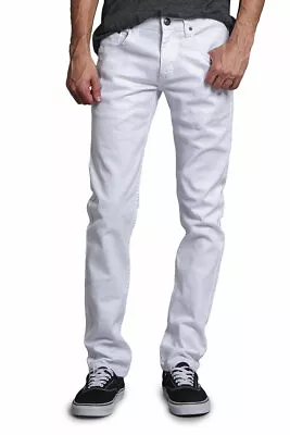 Victorious Men's Spandex Color Skinny Jeans Stretch Colored Pants   DL937-PART-3 • $32.95
