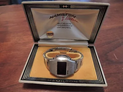 RARE Vintage Novus 1970's Dot Matrix LED Stainless Wrist Watch *IN BOX* 1 OWNER • $149
