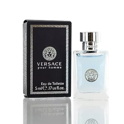 Versace Signature Homme Mini Edt 0.17 Oz (men) New In Box • $10.97