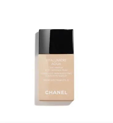 Chanel- Vitalumiere Aqua Ultra Light #60 Beige Perfecting Makeup Spf 15  Nib • $34.99