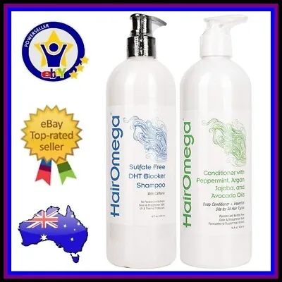 DR FORMULAS HAIROMEGA DHT BLOCKER SHAMPOO + CONDITIONER Hair Omega Loss Growth • $119.95