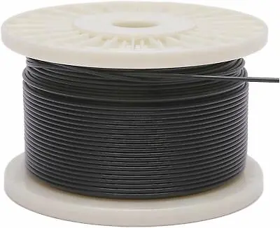 Vinyl Coated Stainless Steel 304 Cable Wire Rope 7x7 Black 1/16  - 1/8  • $397.78